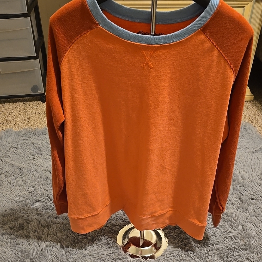 Orange and Red Long Sleeve Shirt